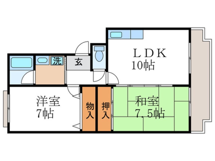 間取図 北野マンション