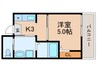 EUNICA甲南山手 1Kの間取り