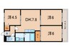 近藤マンション 3DKの間取り
