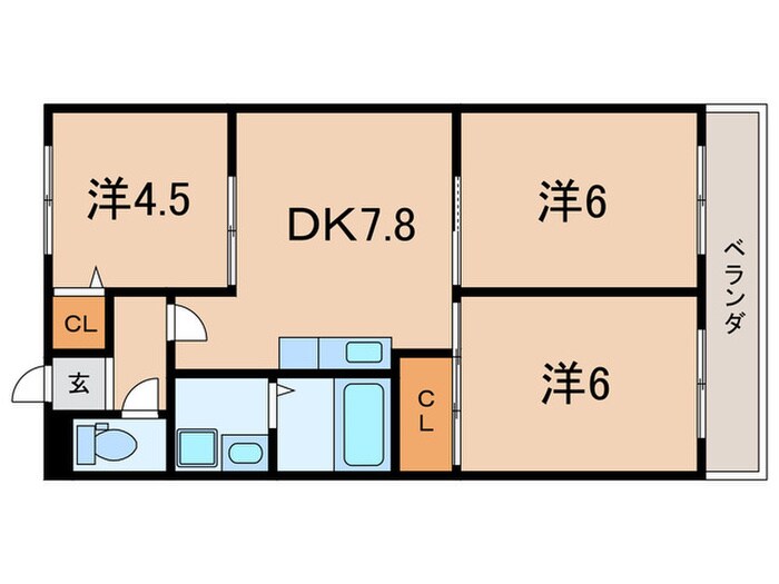 間取り図 近藤マンション
