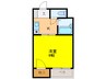 マンション一里塚 1Kの間取り