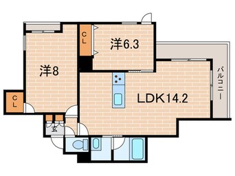 間取図 エクセレントガーデンヒルズA棟