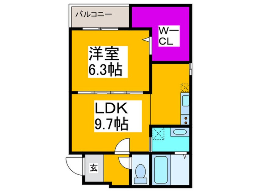 間取図 グランメゾンゆずり葉Ⅱ番館