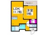 仮)グランメゾンゆずり葉Ⅱ番館 1LDKの間取り