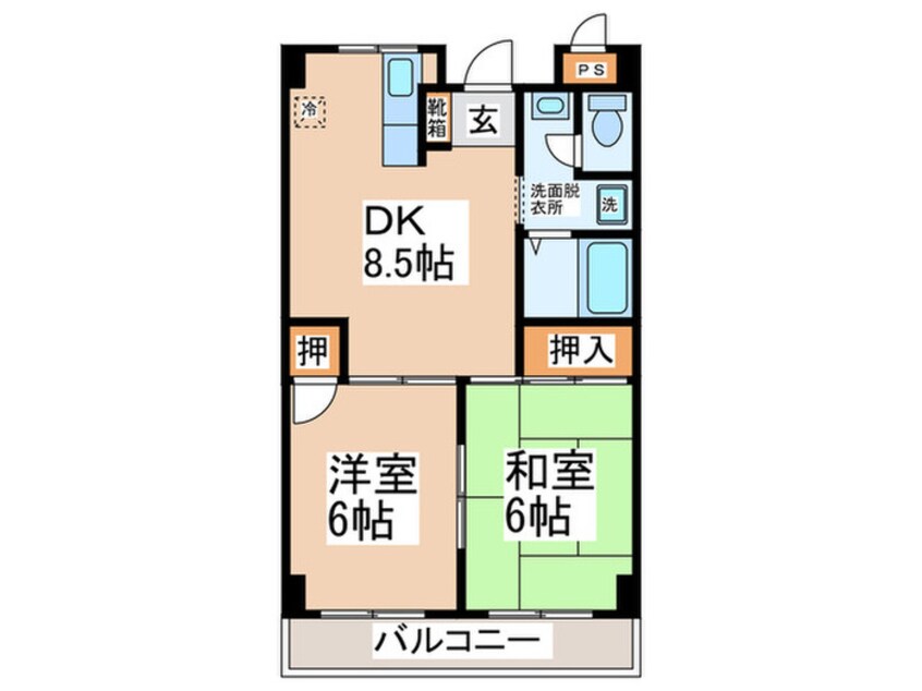 間取図 シャルムフジ