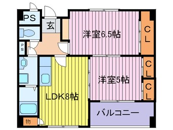 間取図 ルポン・ヴェ－ル