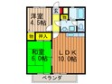 コーポ山本Ⅱの間取図