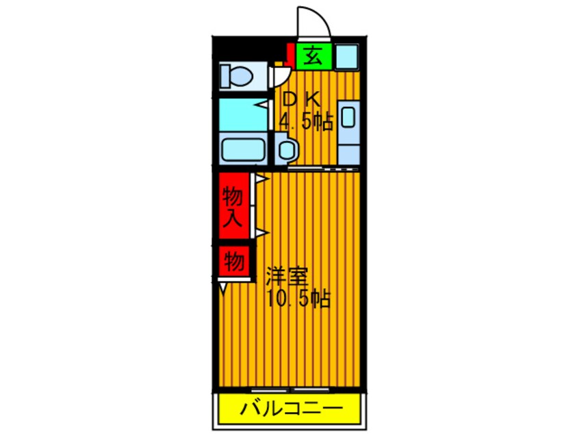 間取図 ベレ－ル岡山手