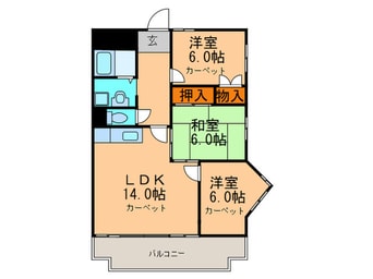 間取図 メゾンＮ緑丘