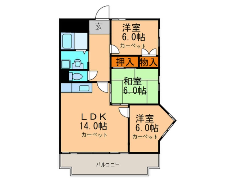 間取図 メゾンＮ緑丘