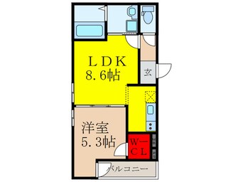 間取図 フジパレス吹田垂水町Ⅱ番館