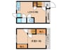 フェリオ高取山町ＷＥＳＴ 1LDKの間取り