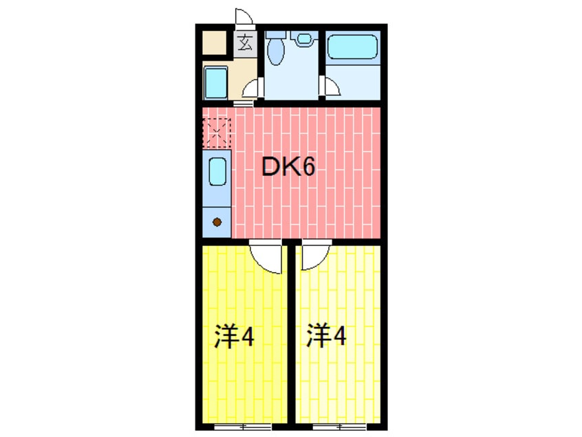 間取図 パラド－ル北加賀屋