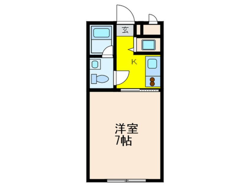 間取図 パラド－ル北加賀屋