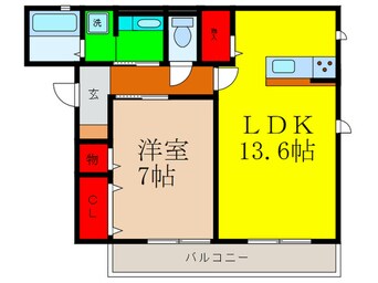 間取図 穂乃ハウス高城Ⅰ