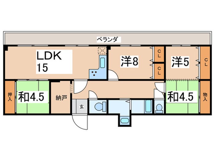 間取り図 ファミ－ルＫ