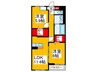 アイマコート初芝 2LDKの間取り