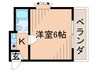 サンパレス２１南武庫之荘 1Kの間取り