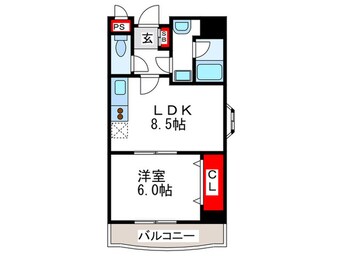 間取図 グランデア玉造本町