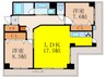 ユニティ北川口 2LDKの間取り