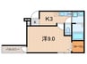 フジパレス宝塚小林Ⅱ番館 1Kの間取り