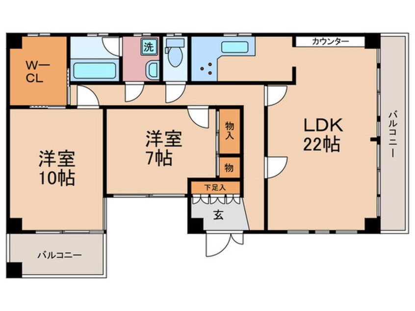 間取図 ハウス橘