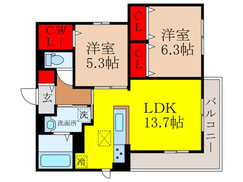 間取図 仮）Maison de le Ciel