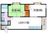 モアール永田 2LDKの間取り