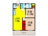 ハイツ最上 2LDKの間取り
