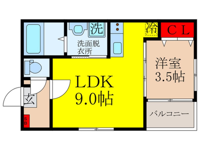 間取図 ハーモニーテラス末広町