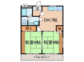 間取図 アベニュー中路