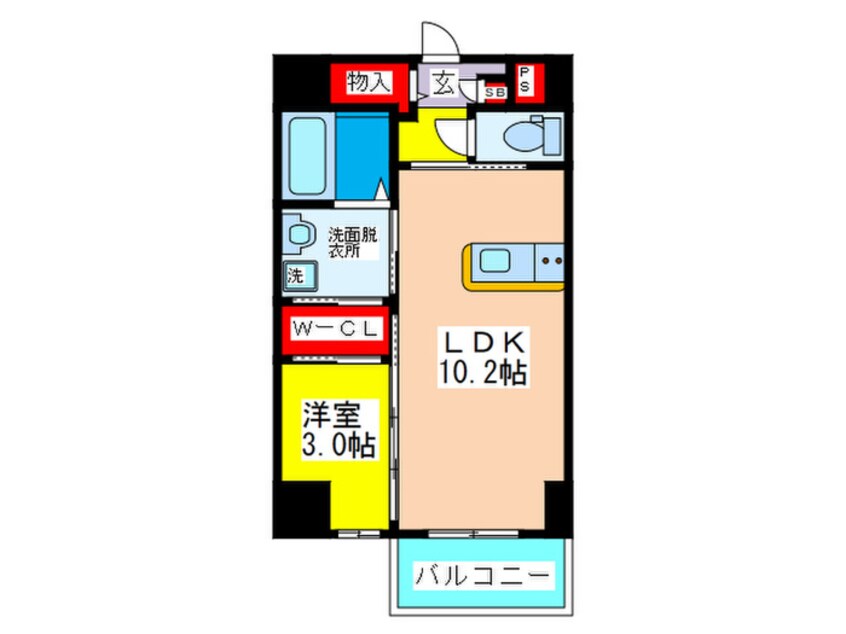 間取図 メゾンキコー今里