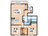 仮)D-ROOM六万寺町 2LDKの間取り