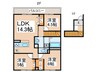 仮)D-ROOM六万寺町 3LDKの間取り