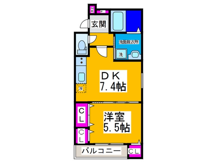 間取り図 フジパレス堺白鷺Ⅱ番館