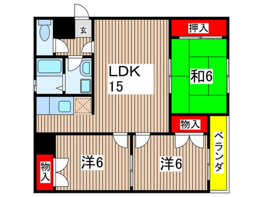 間取図 グランドール石橋