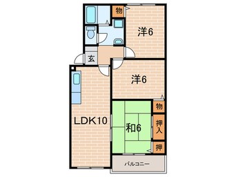 間取図 フロ－ラル夙川