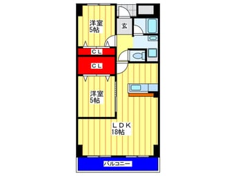 間取図 プロムナ－ドイズモ