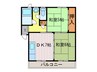 梅の宮ハイツ 2DKの間取り