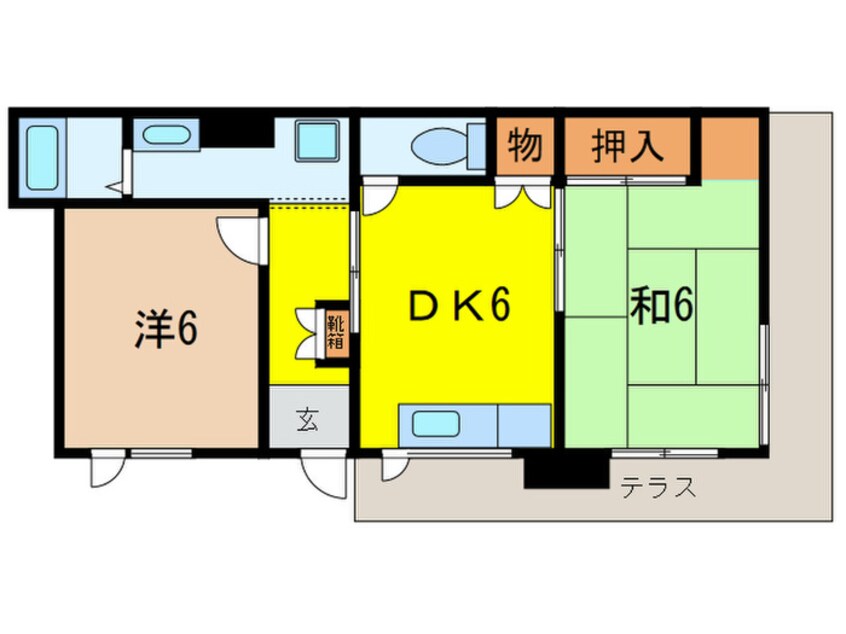 間取図 ノ－ブル甲東園