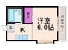 摂津コーポ 1Kの間取り