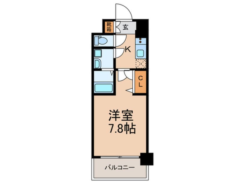 間取図 ｴｽﾘｰﾄﾞ京都梅小路ｱｳﾞｪﾆﾃ(203)