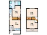 堀溝３丁目戸建 3DKの間取り