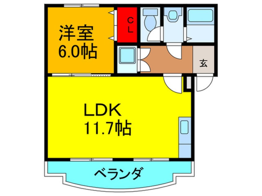 間取図 サザンコ－ト