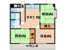 サウスフラットサワキ 3DKの間取り