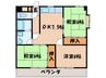 サウスフラットサワキ 3DKの間取り