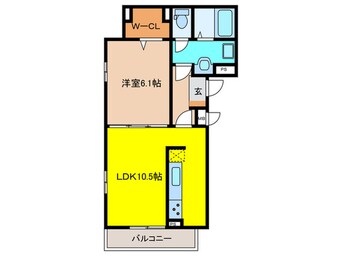 間取図 パインオ－ク　A