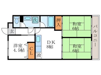 間取図 エクセリィ桂