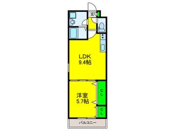 間取図 ジーメゾン高石千代田