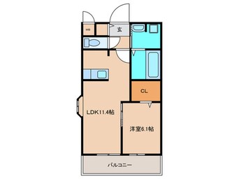 間取図 パインオ－ク　C
